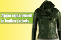 Zipper replacement in a jacket