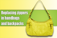 Replacing Zipper in a handbag